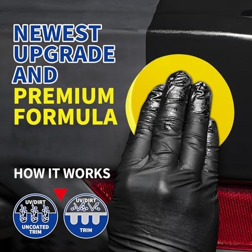 Plastic Restorer for Cars, Restores Faded Plastic, Vinyl, Rubber, Trim,