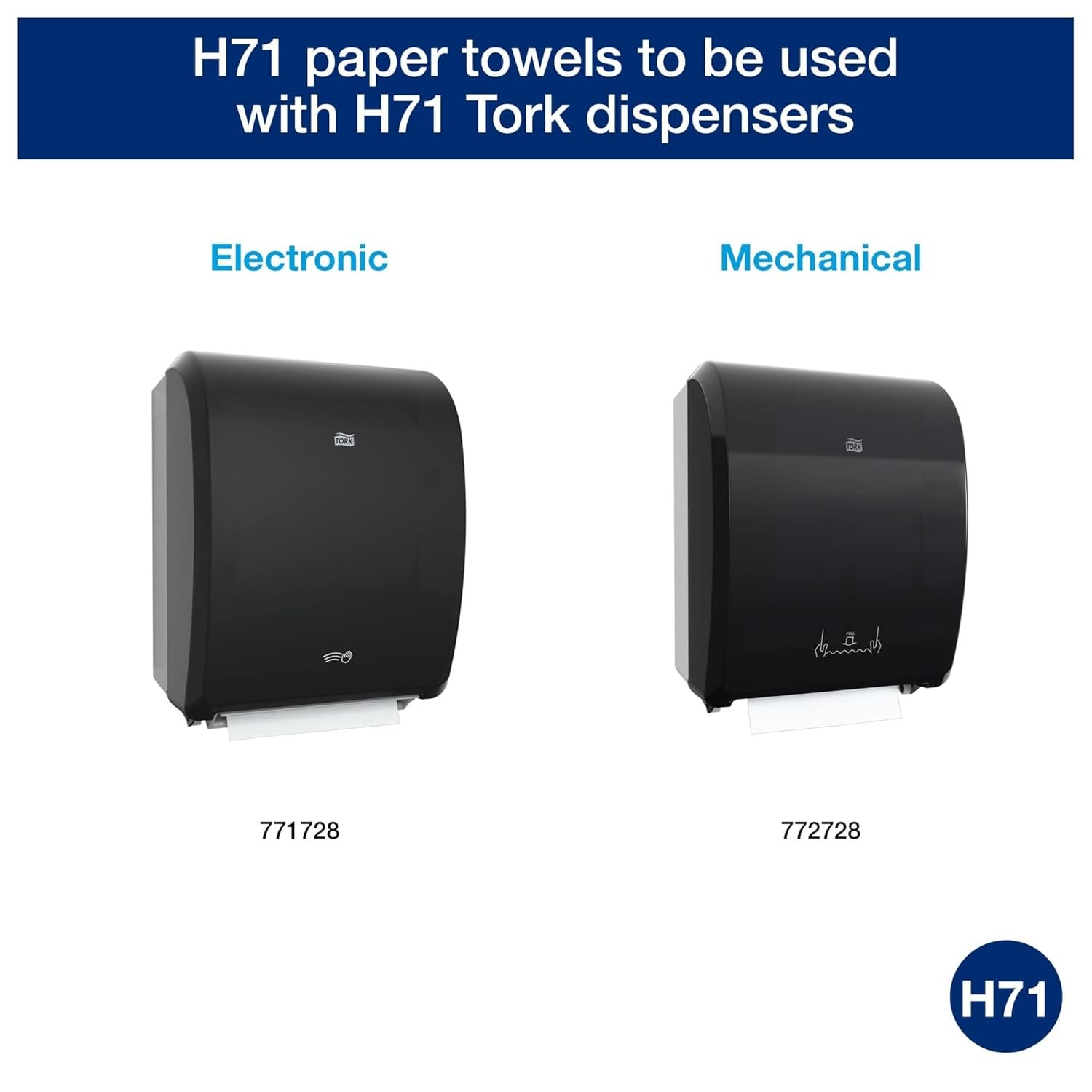 Tork Hand Towel Roll, White, Universal, H71, Extra Large, 100% Recycled, 1-Ply