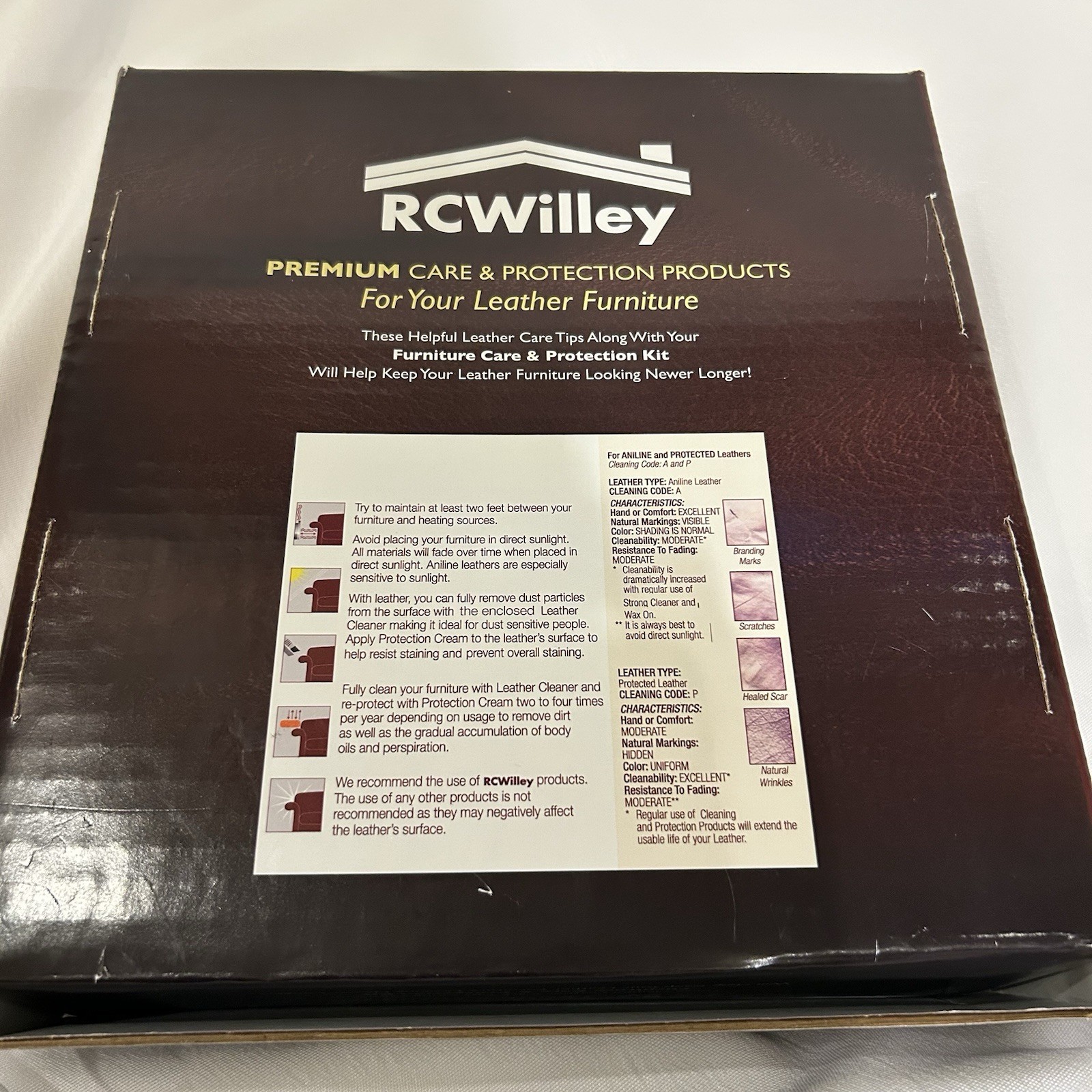 RC Willey Leather Furniture Care & Protection Kit