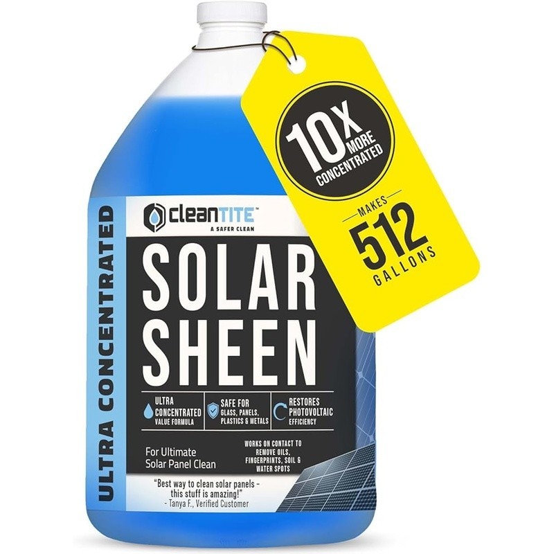Super Concentrated Solar Panel Cleaner 1 Gallon Makes 512 Gallons Natural New