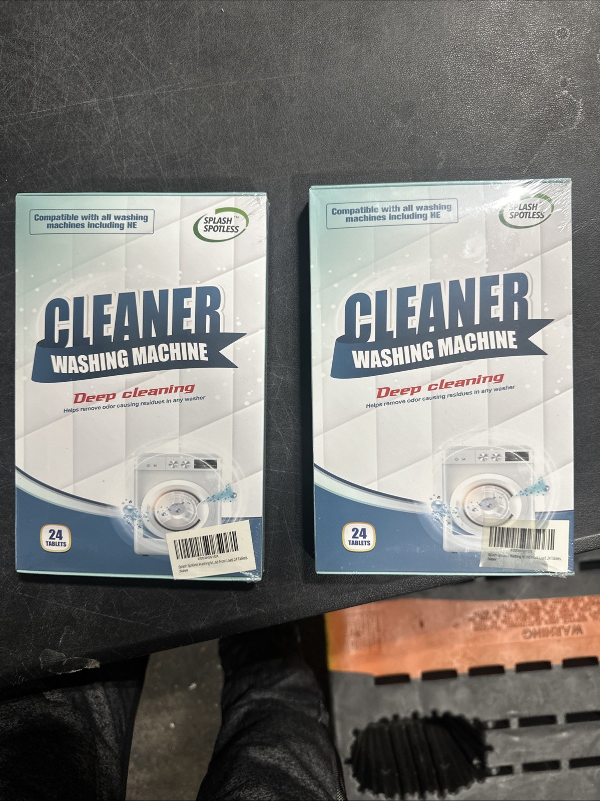 Splash Spotless Washing Machine Cleaner Deep Cleaning for HE Top Load Pack Of 2