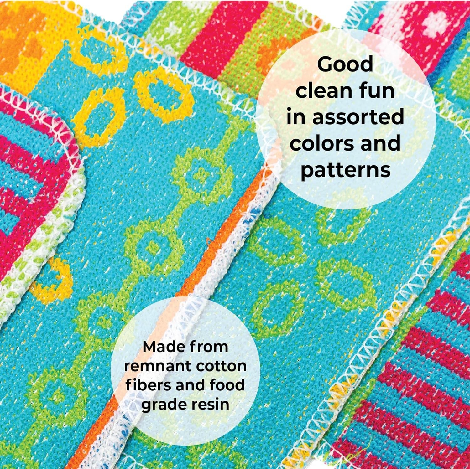 Versatile 1-Pack Reusable Dish Scrubber for Kitchen – Soft & Assorted Designs