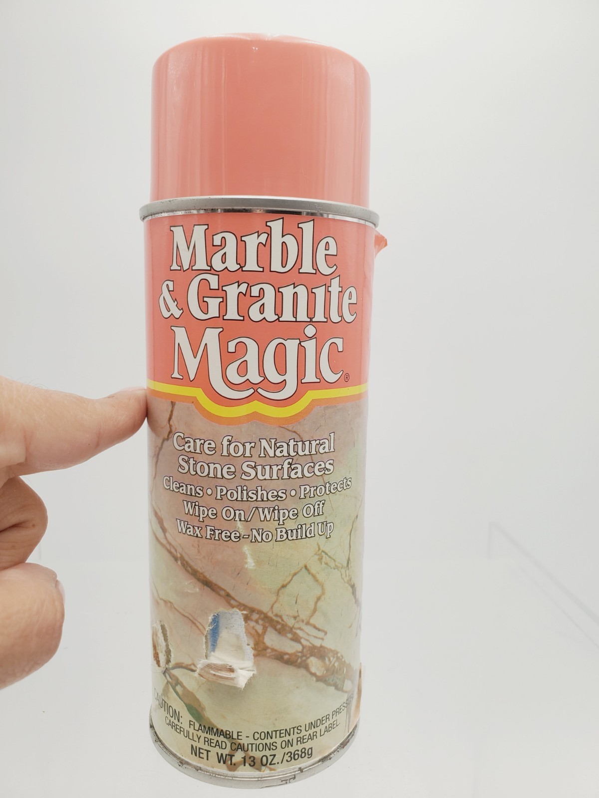 Marble & Granite Magic Cleaner Polish Wax Free 13 Oz Discontinued 60% Full