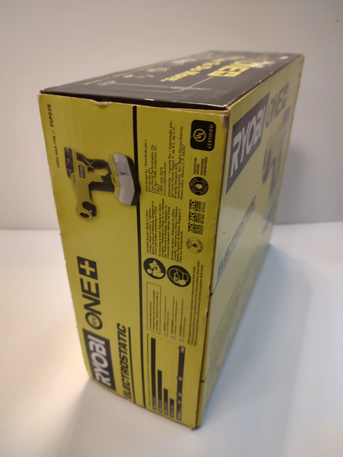 RYOBI ONE+ Handheld Electrostatic Sprayer Kit 18V Cordless PSP02K