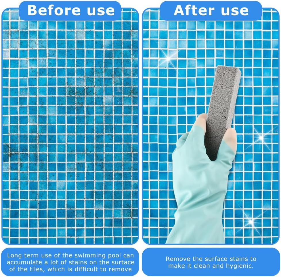 20 Pack Pumice Stone Toilet Bowl Cleaner, Pool Cleaning Block Swimming Pumice…