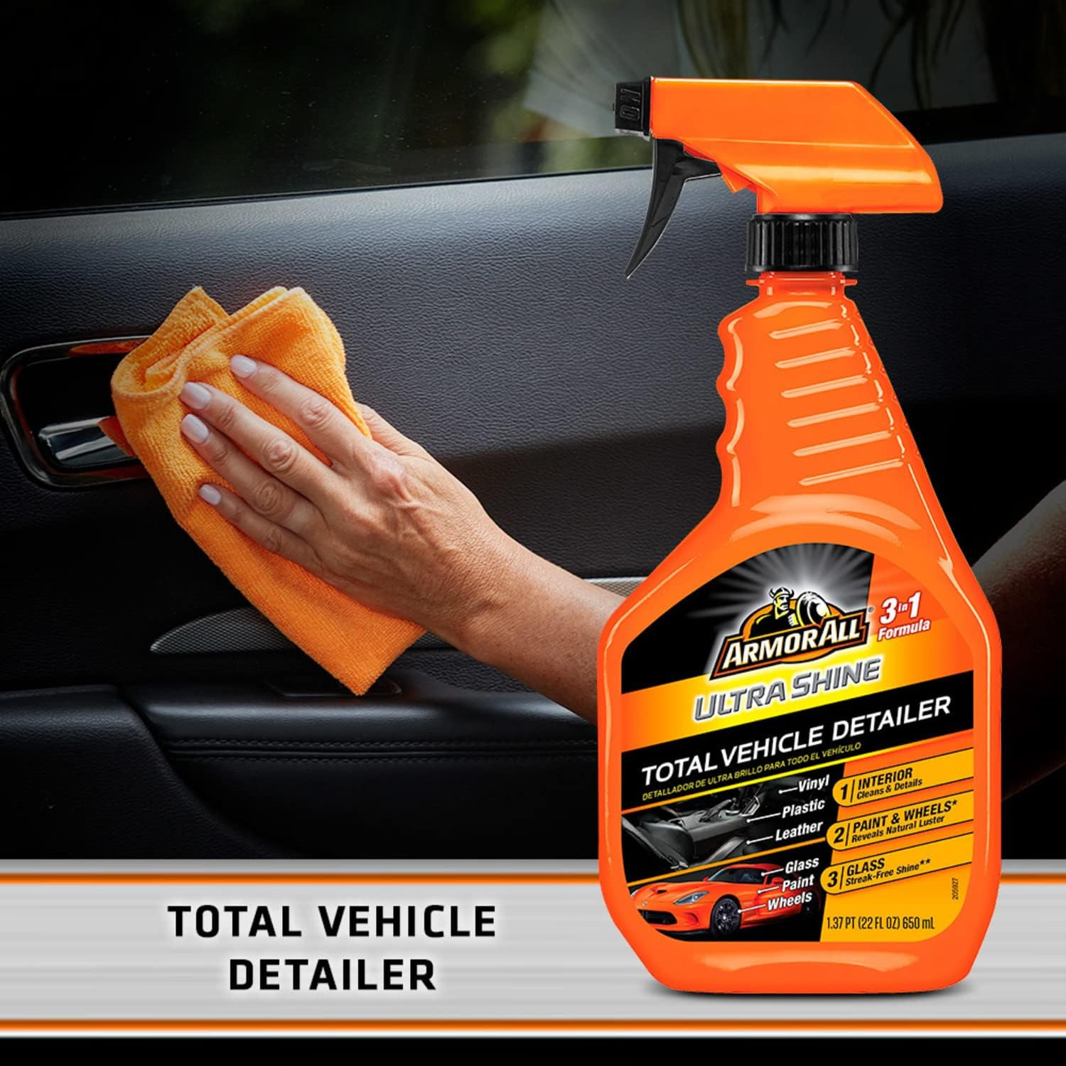 Ultra Shine Total Vehicle Detailer by , Car Detailer Spray for Interior and Exte
