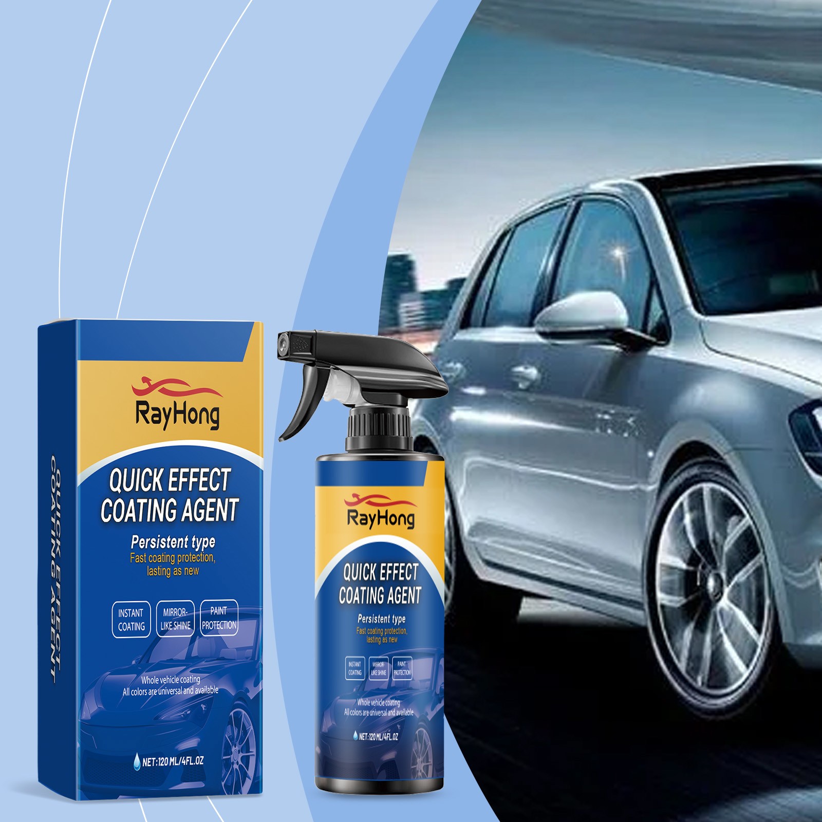 Car Coating Spray Care – Reconditioning Paint Sealing Glaze Aid Tool 🧼