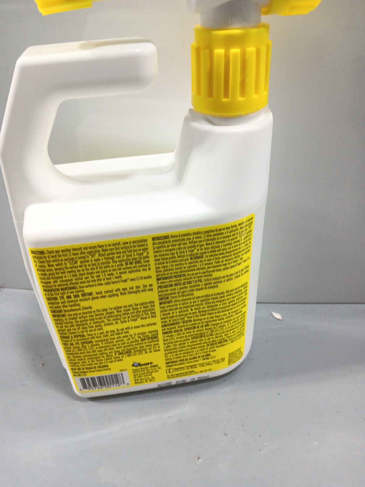 SPRAY & FORGET HOUSE & DECK OUTDOOR CLEANER 1QUART