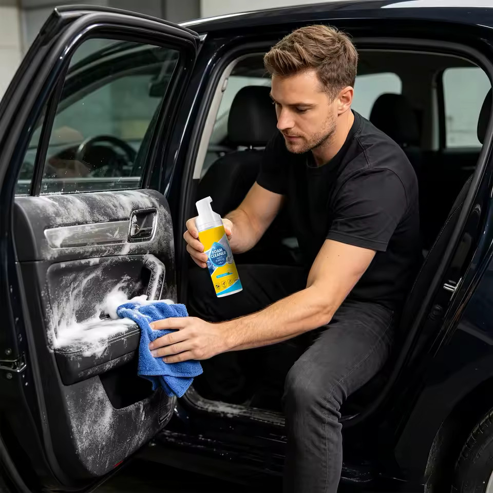 4-in-1 Multi-Enzyme Foam Cleaner, Deep Cleaning Spray for Car Kitchen Bathroom.