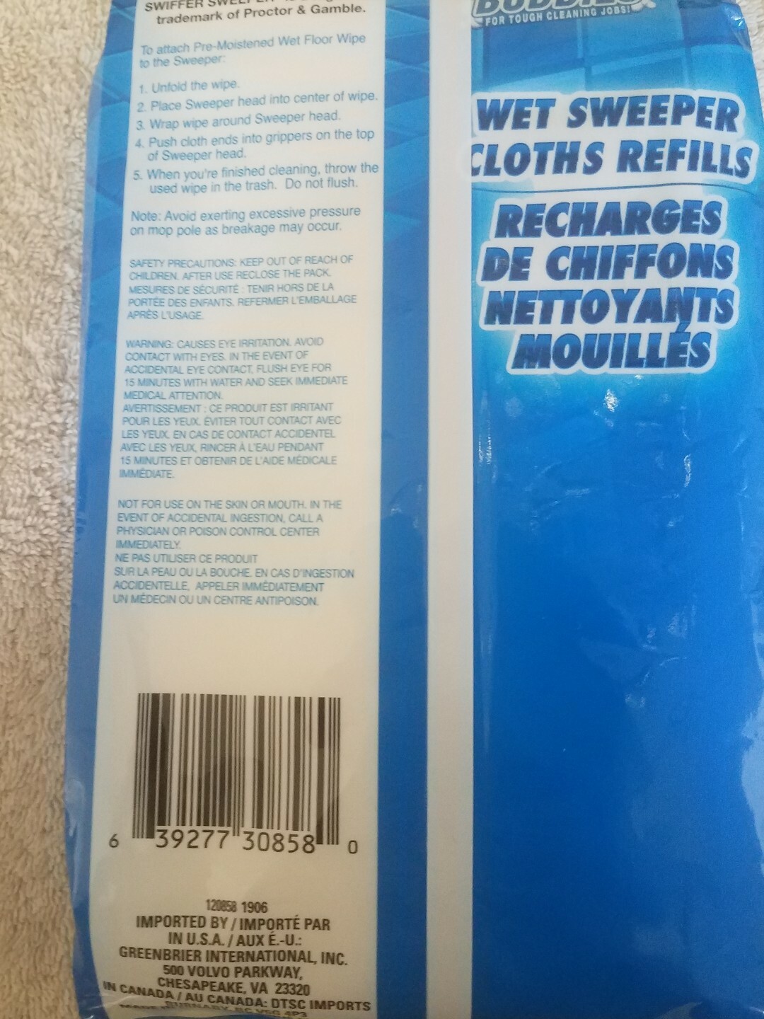 Scrub Buddies 20 Pack Fits Swiffer Sweeper upc 639277308580