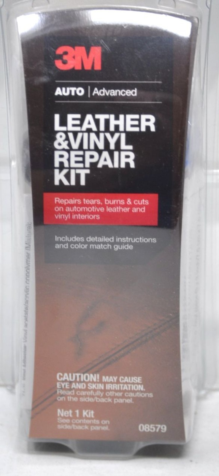 3M Leather Vinyl Repair Kit #08579 Tears burns cuts leather & vinyl color guide