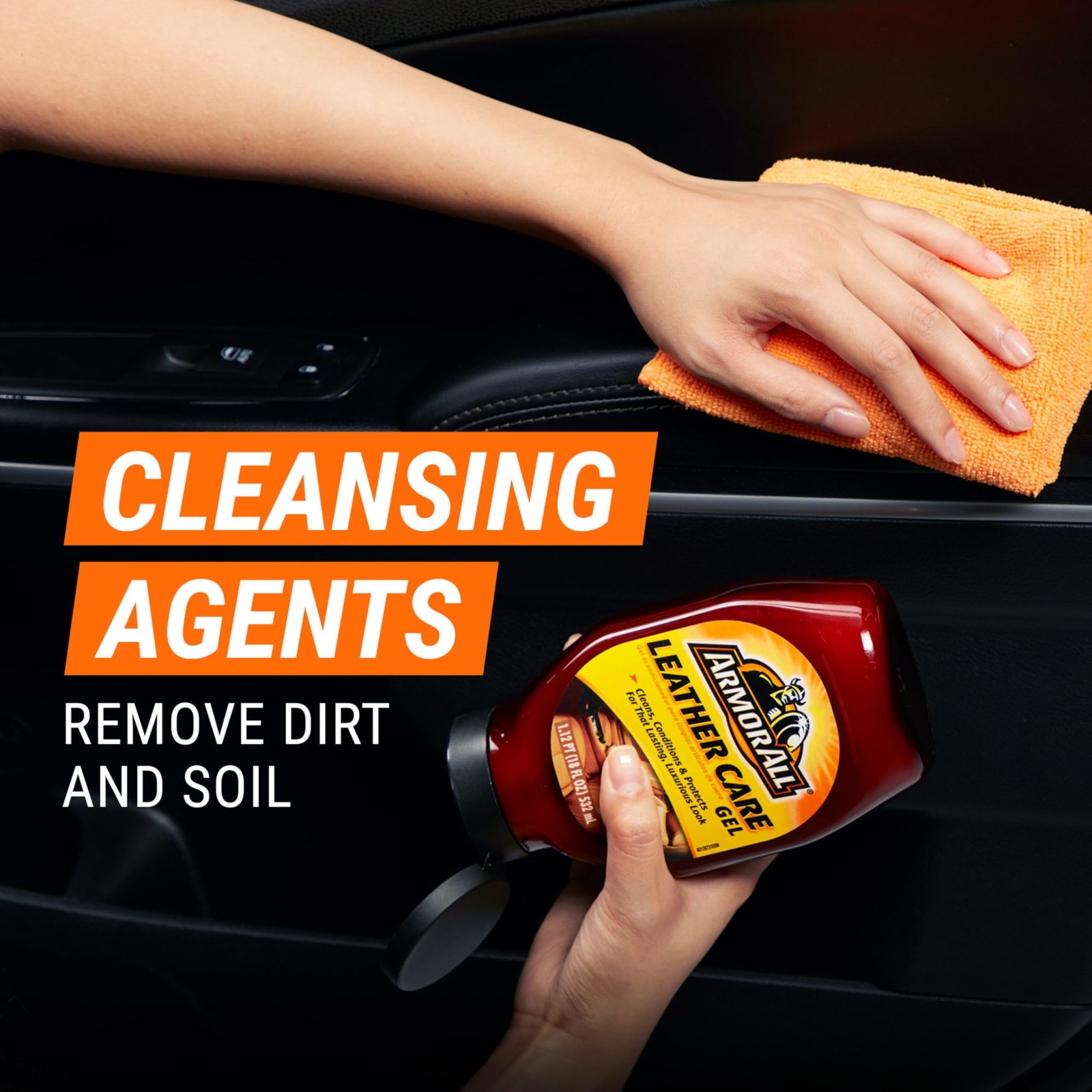 Armor All Car Leather Conditioner Gel, Interior Cleaner 18 Fl Oz (Pack of 1)