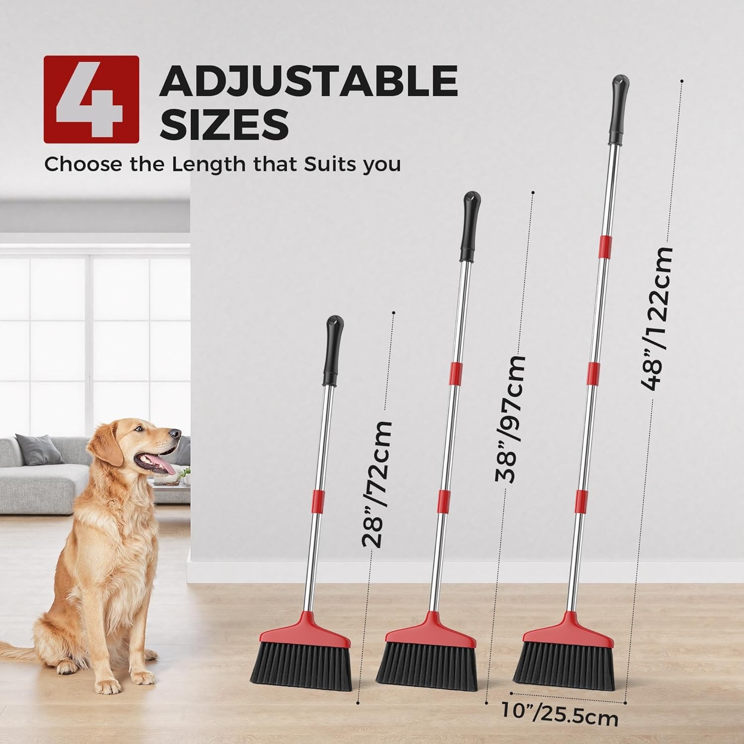 Handy Broom, Indoor/Outdoor Brooms, Duty Kitchen Broom, for Home Gara