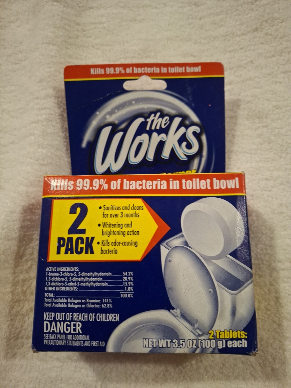 The WORKS Toilet Bowl Cleaner Tablet EPA REG #683627480306