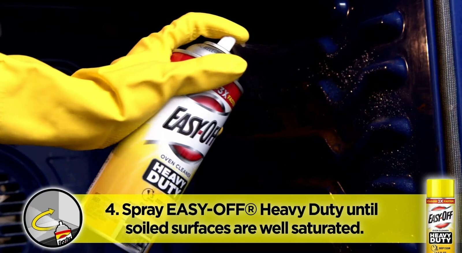 Heavy Duty Oven Cleaner Aerosol grease spills spot deep cleaning grills Foam NEW
