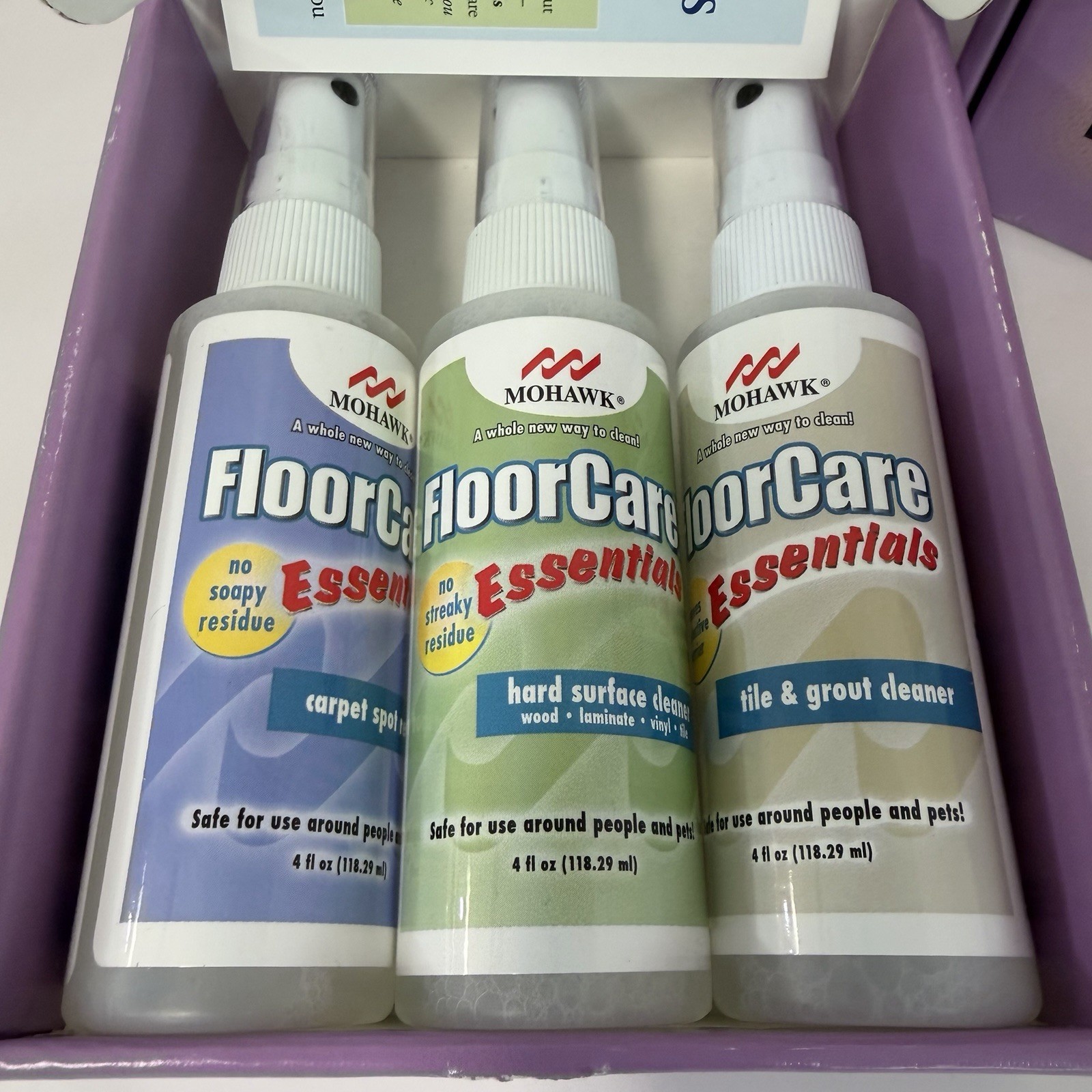 Mohawk Floorcare Essentials Hardwood and Laminate Care Kit x 2 Three Piece Set
