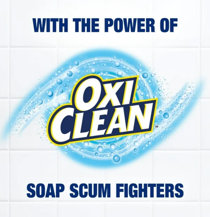 Scrub Free Total Bathroom Cleaner with OxiClean, Lemon Scent, 32 fl oz