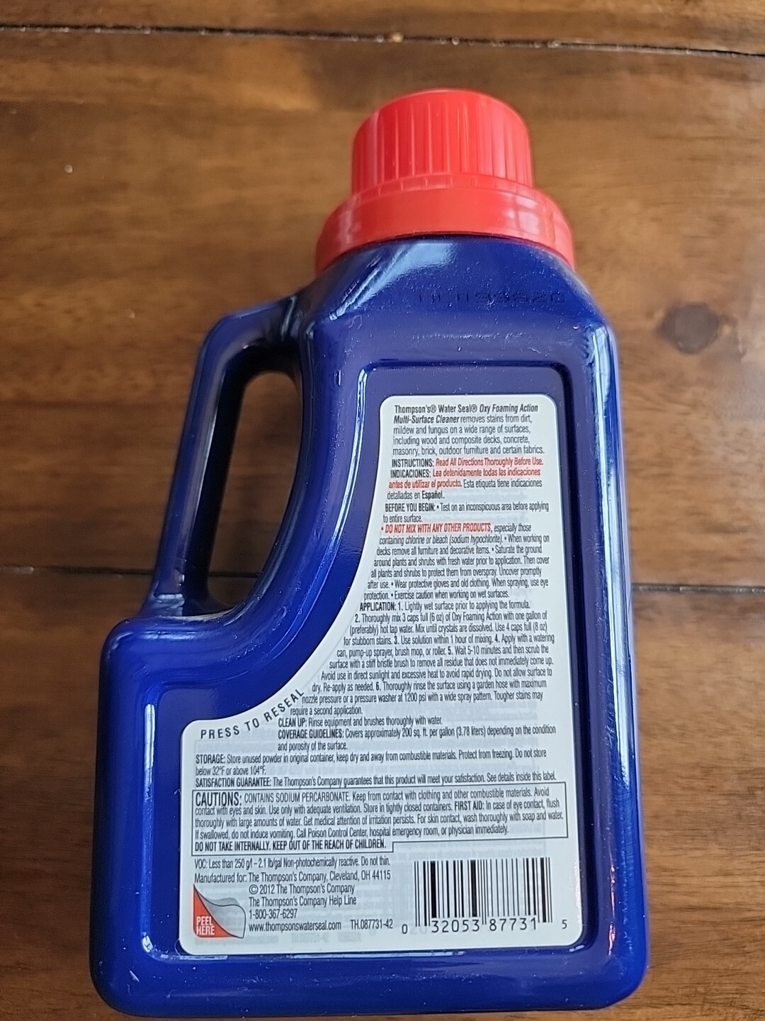 Thompson’s WaterSeal Oxy Foaming Action Exterior Cleaner Discontinued 2 Lbs Blue