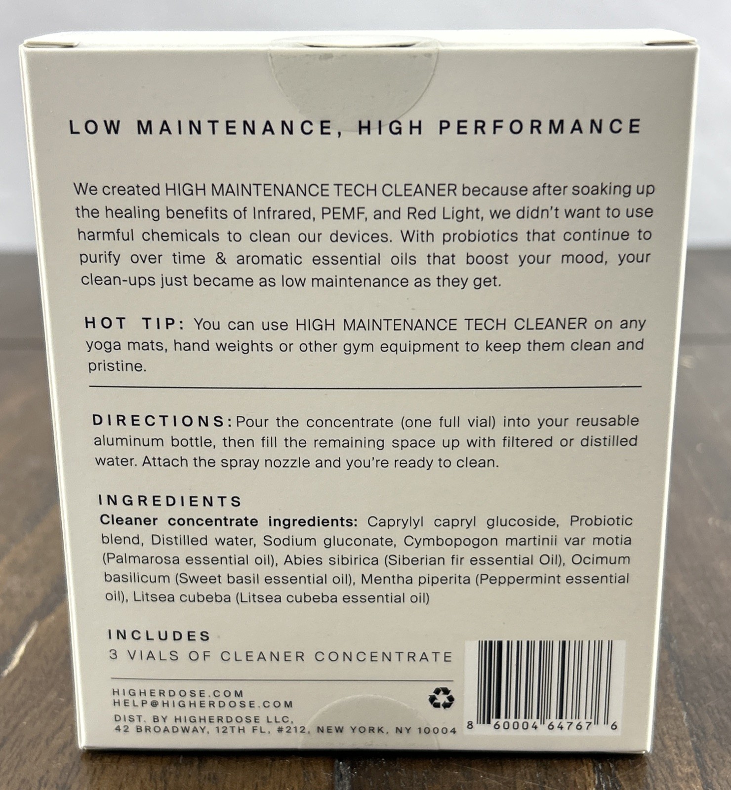 NEW Sealed HigherDOSE High-Maintenance Tech Cleaner Kit Spray Bottle & Refills