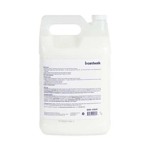 Boardwalk High Traffic Floor Polish, Apply 3 to 5 Coats, Unscented, 1 gal