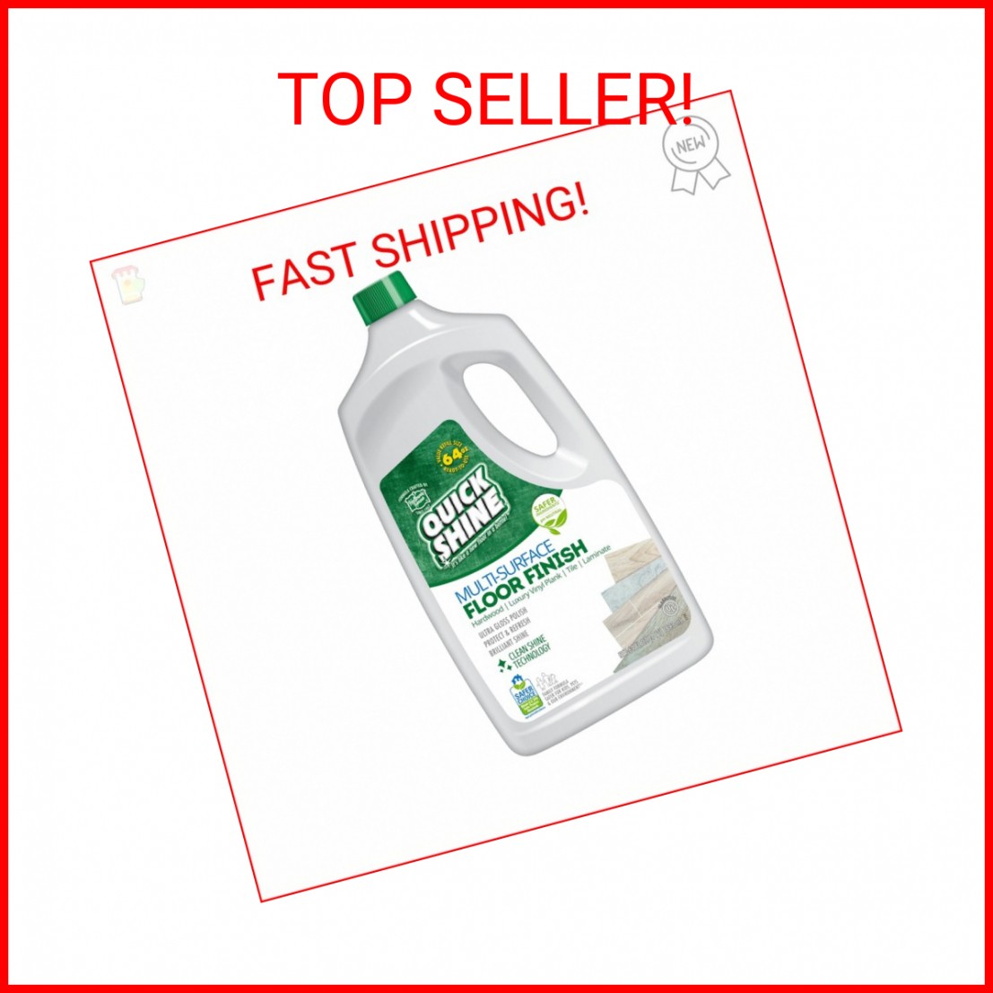Quick Shine Multi Surface Floor Finish 64oz | Cleaner & Polish to use on Hardwoo