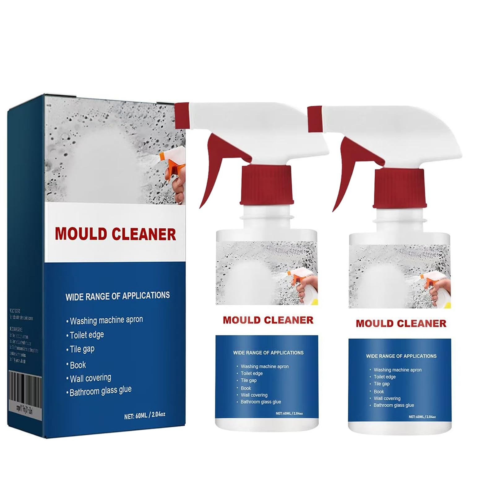 2Pcs Mould Cleaner Spray, Powerful Multi-purpose Foam Cleaner, Mould Cleaner …