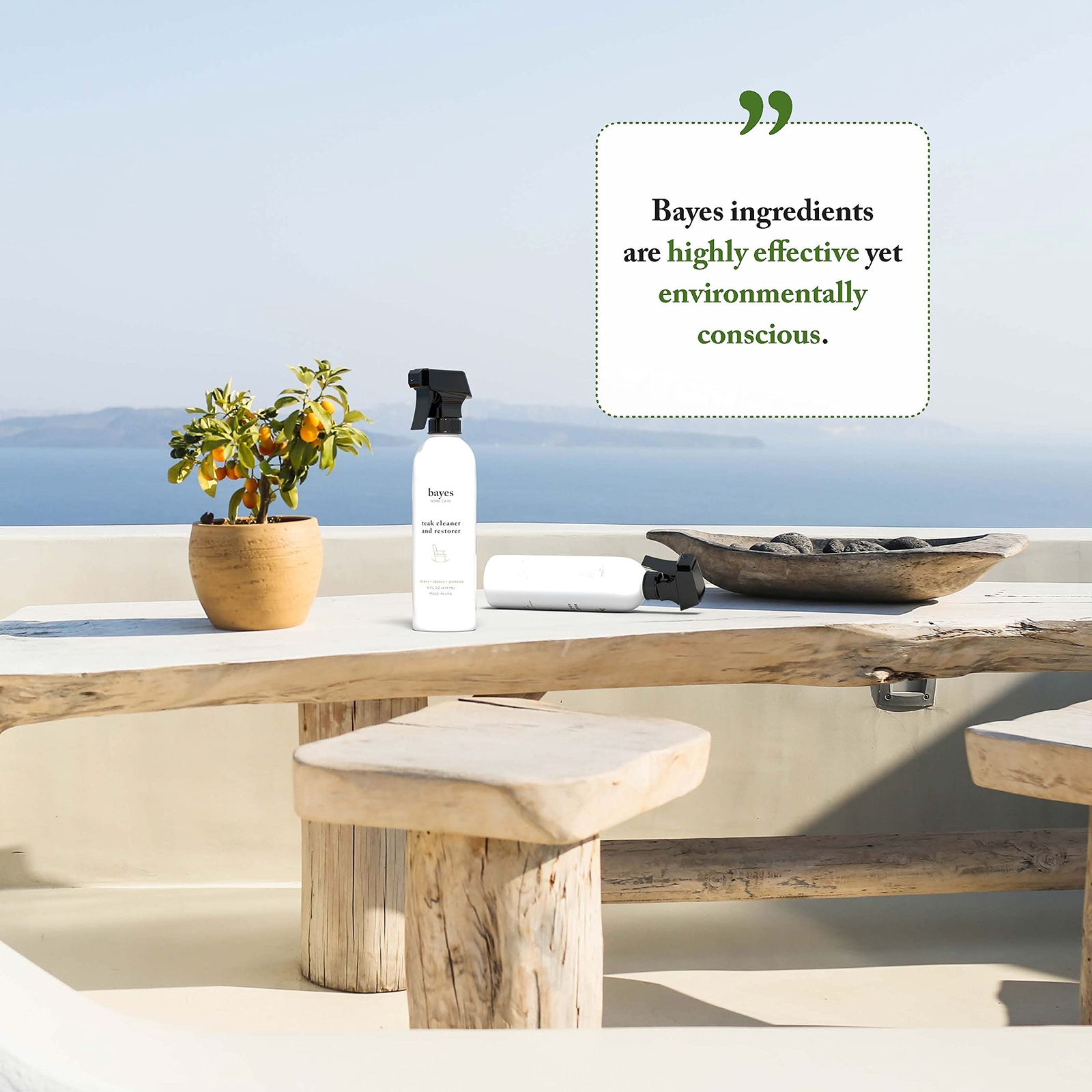 High Performance Teak Cleaner & Restorer Cleans Shines And Protects Maintains Fi
