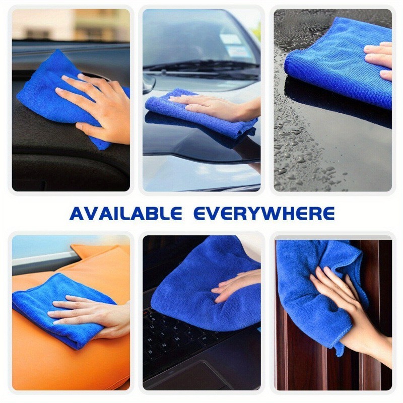 10 Pcs Microfiber Detailing Towels Professional Large Cloth Car Cleaning Duster