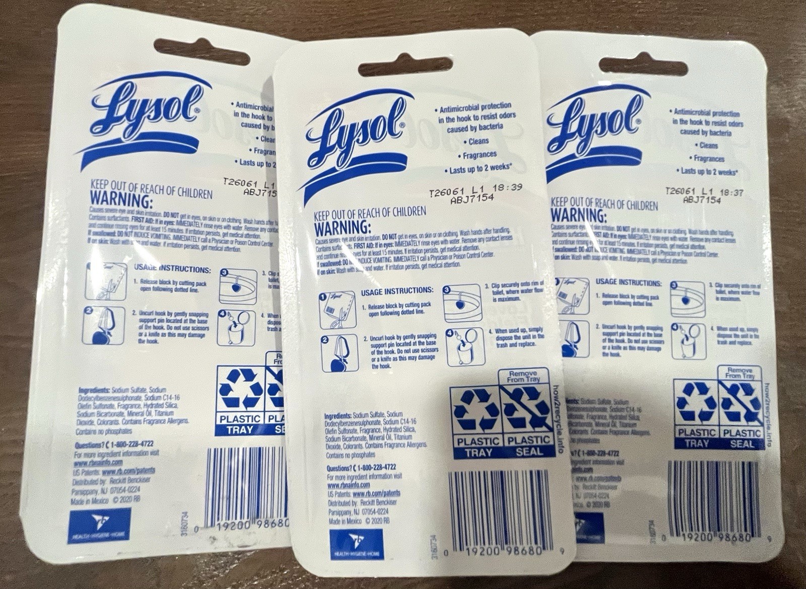 Lysol Hygienic Automatic Toilet Bowl Cleaner 3pack