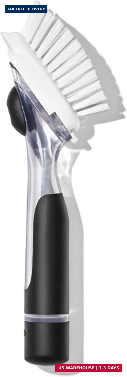 Soap Dispensing Dish Scrub Brush For Kitchen Cleaning