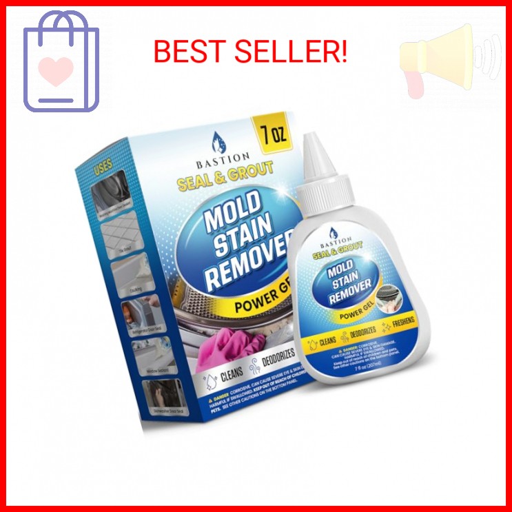 Bastion Mold Stain Remover Power Gel Cleaner Heavy Duty Cleaning Solution for Fr