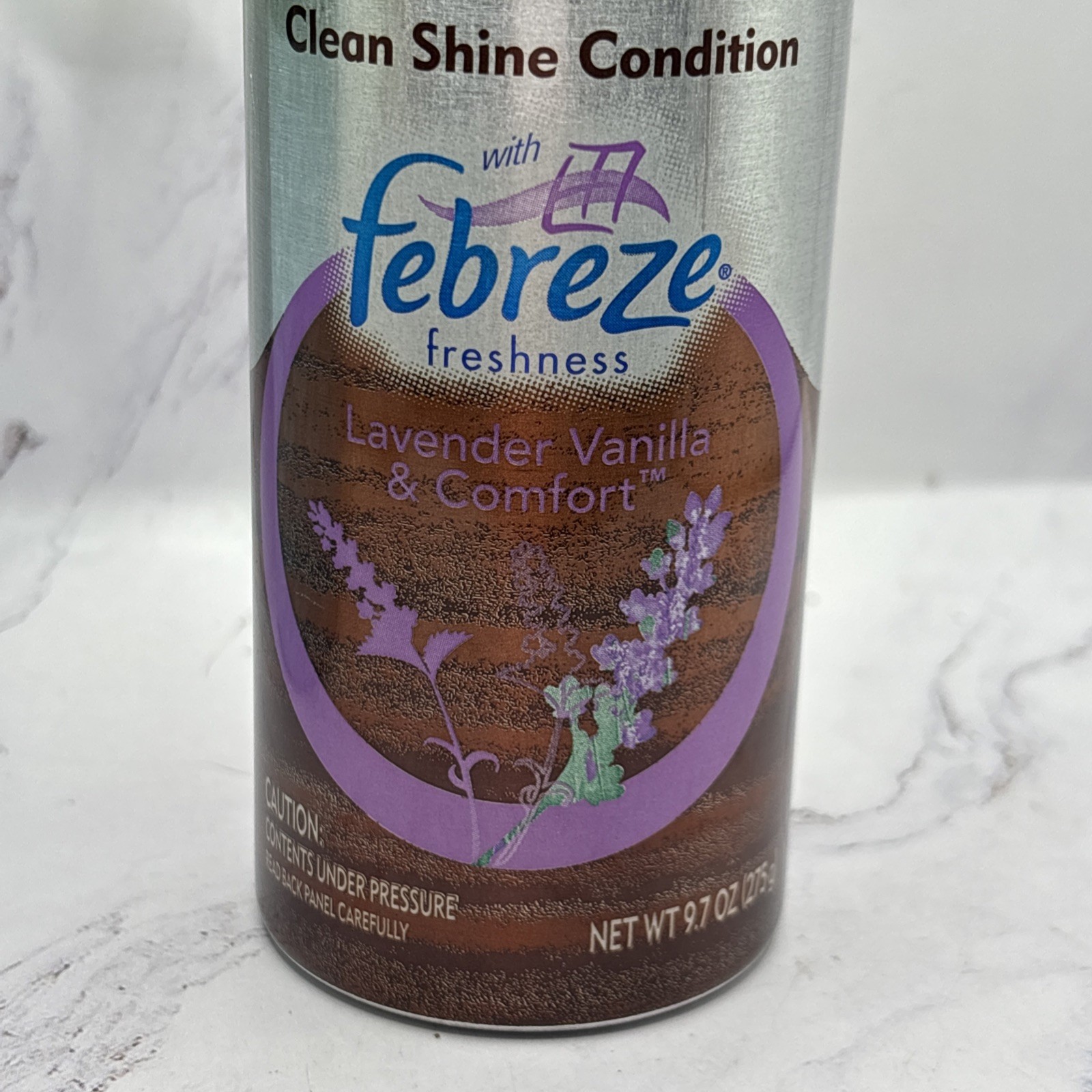 SWIFFER Dust & Shine Furniture Spray with Febreze Freshness Lavender Vanilla New
