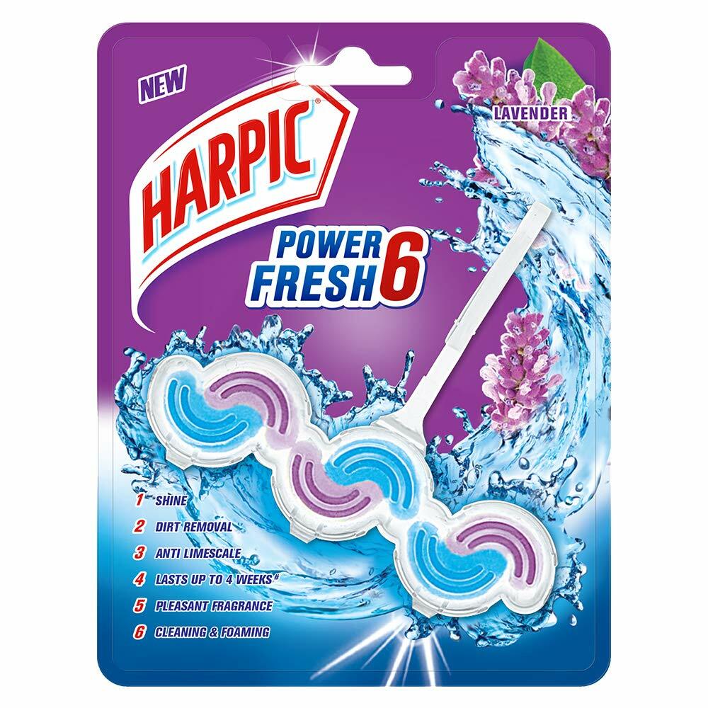 RSINC Power Fresh 6 Toilet Rim Block, Lavender – 39 g