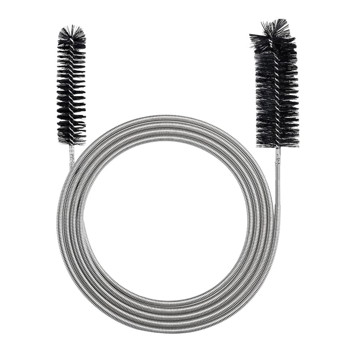 78 Inch Flexible Long Drain Brush, Nylon Stainless Steel Flexible Feeding Tub…