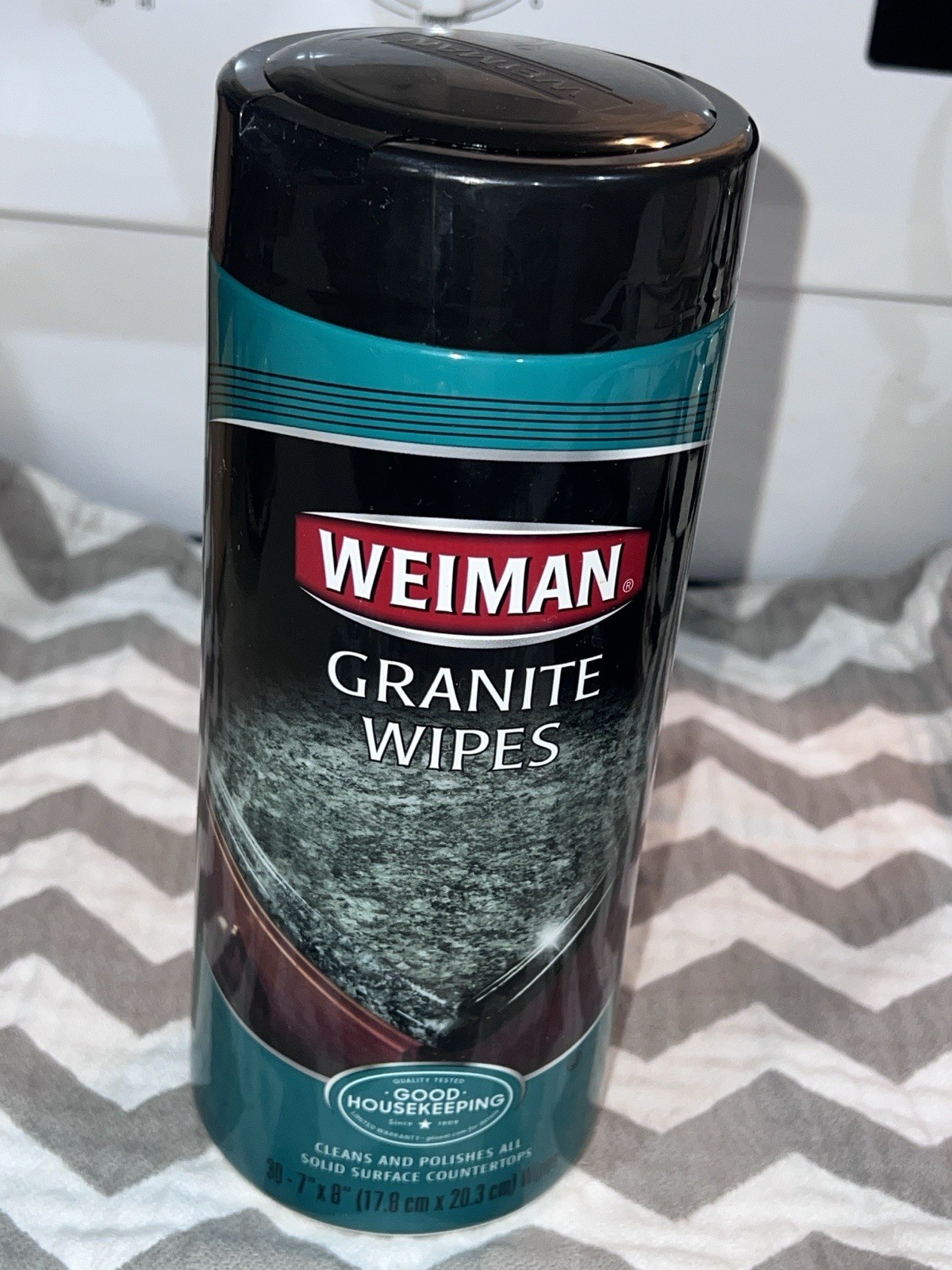 Weiman Granite & Stone Wipes 30 Wipes Cleans and Polishes Countertops