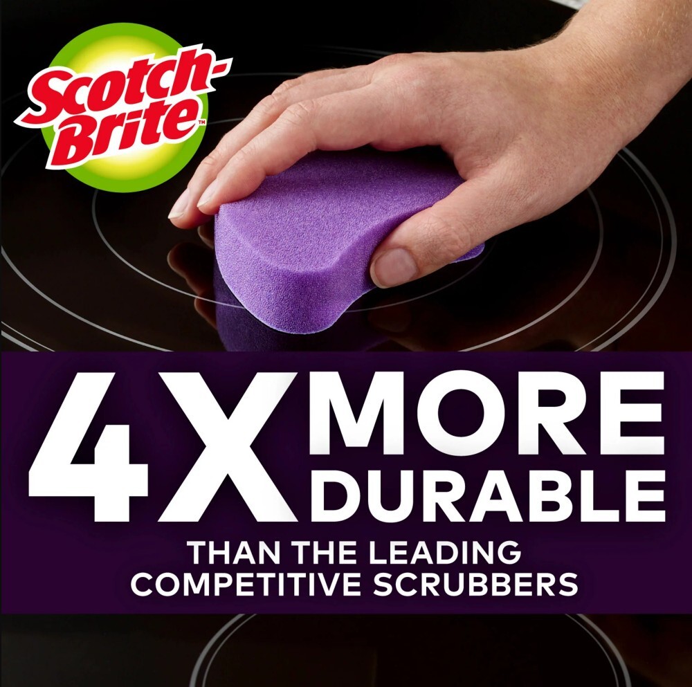 Scotch-Brite Glass Cooktop Pads, Great for Glass Stovetops 2 Pads