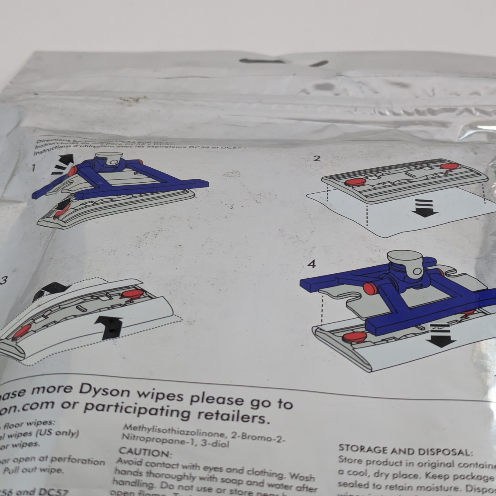 Dyson Wood Nourishing Floor Wipes (2) 12pk Spring Scented for DC56 DC57 Sealed