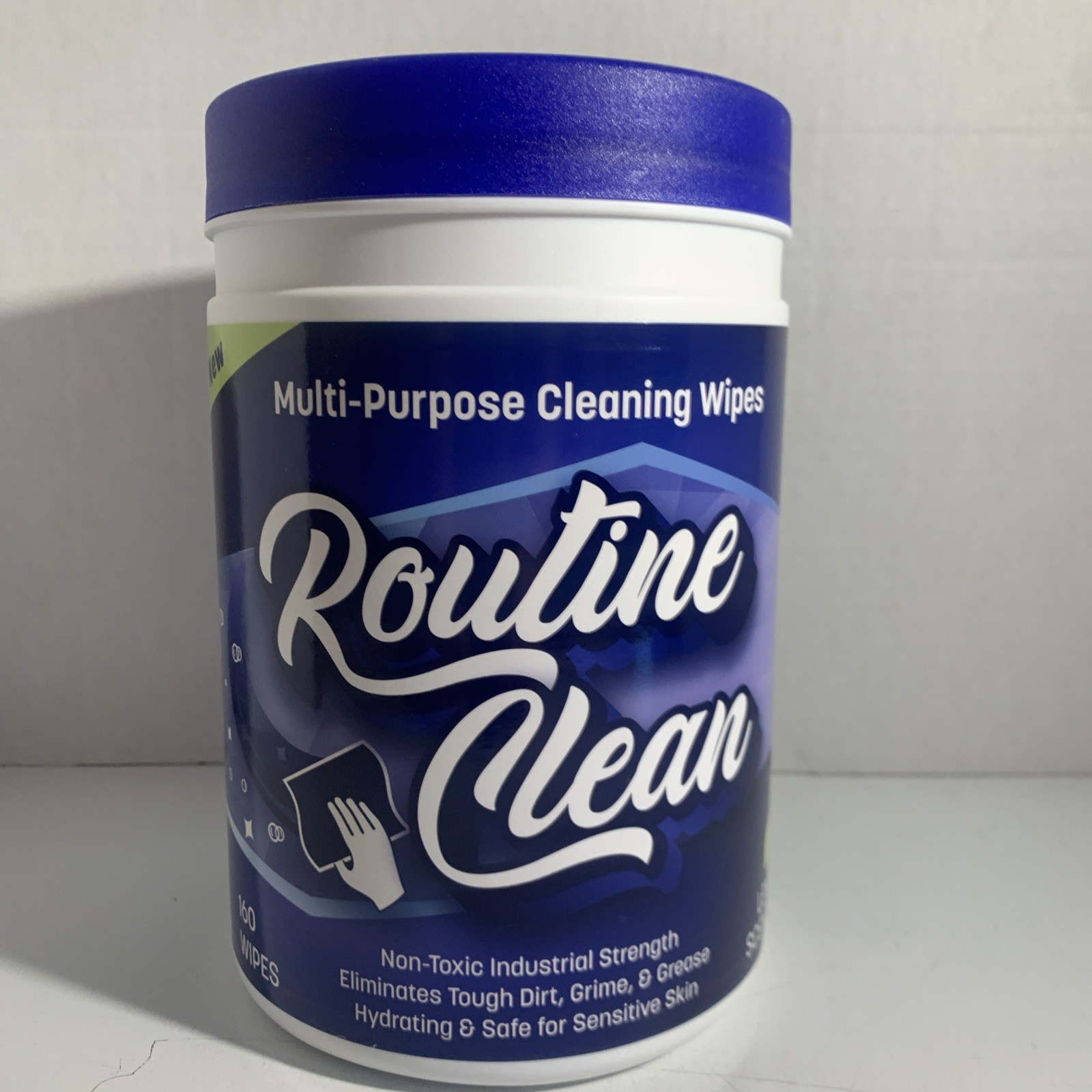 New Routine Cleans Industrial Multipurpose Cleaning Wipes Lemon Scented-160pc