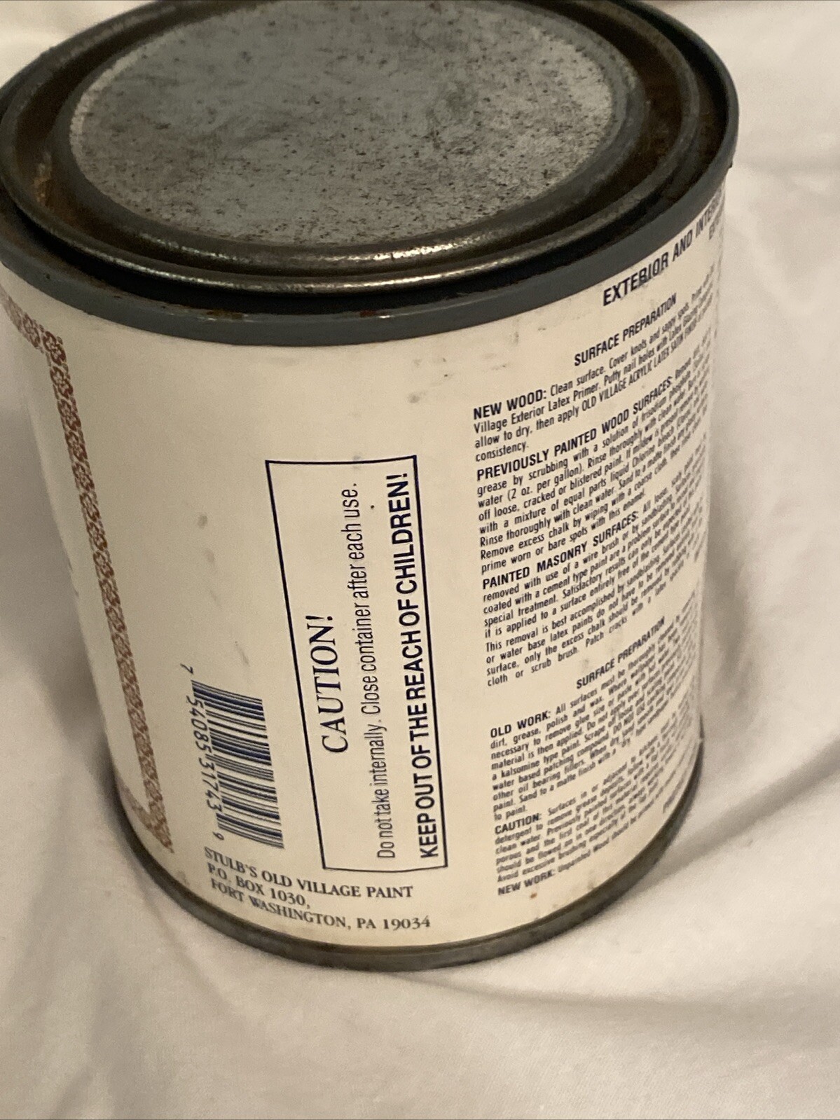 Olde Village Acrylic Latex Paints Satin Finish 1743 Heritage Blue Pint