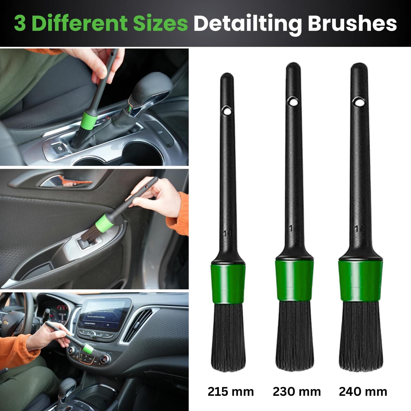 26Pcs Car Detailing Kit – Car Cleaning Kit, Drill Brush for Car Seats Detaili…