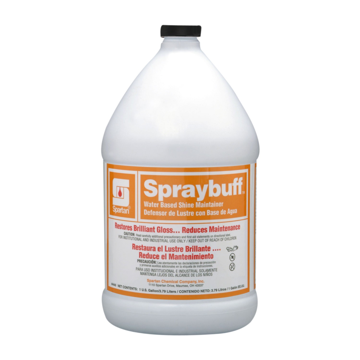 Case of 4 Gallons Spartan Spraybuff Floor Care