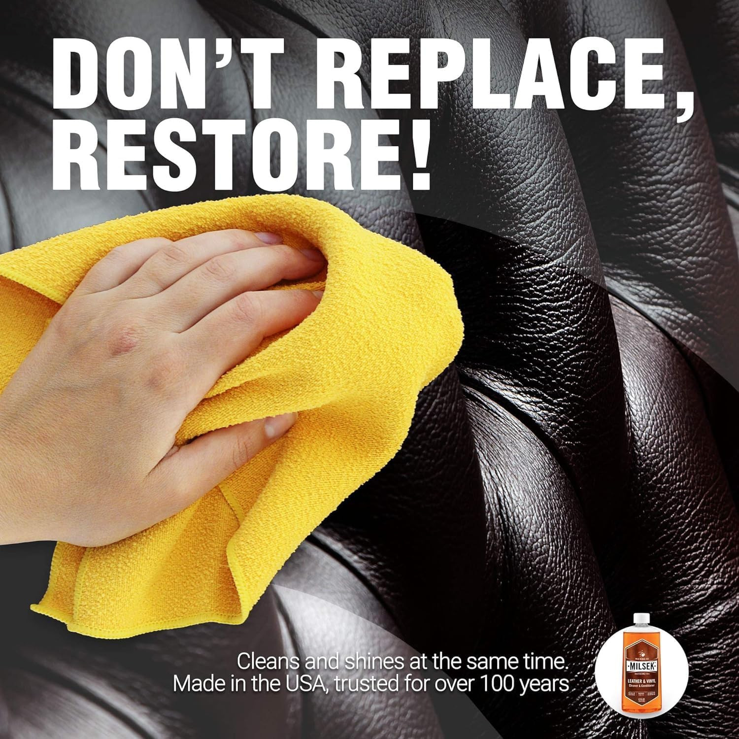 Leather & Vinyl Cleaner & Conditioner – Cleaning Supplies for Leather Home Furni