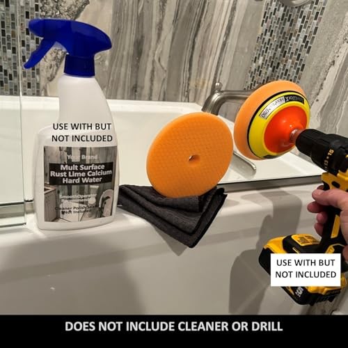 SmoothOperator PROFESSIONAL Drill Powered Glass Shower Tub Porcelain Ceramic