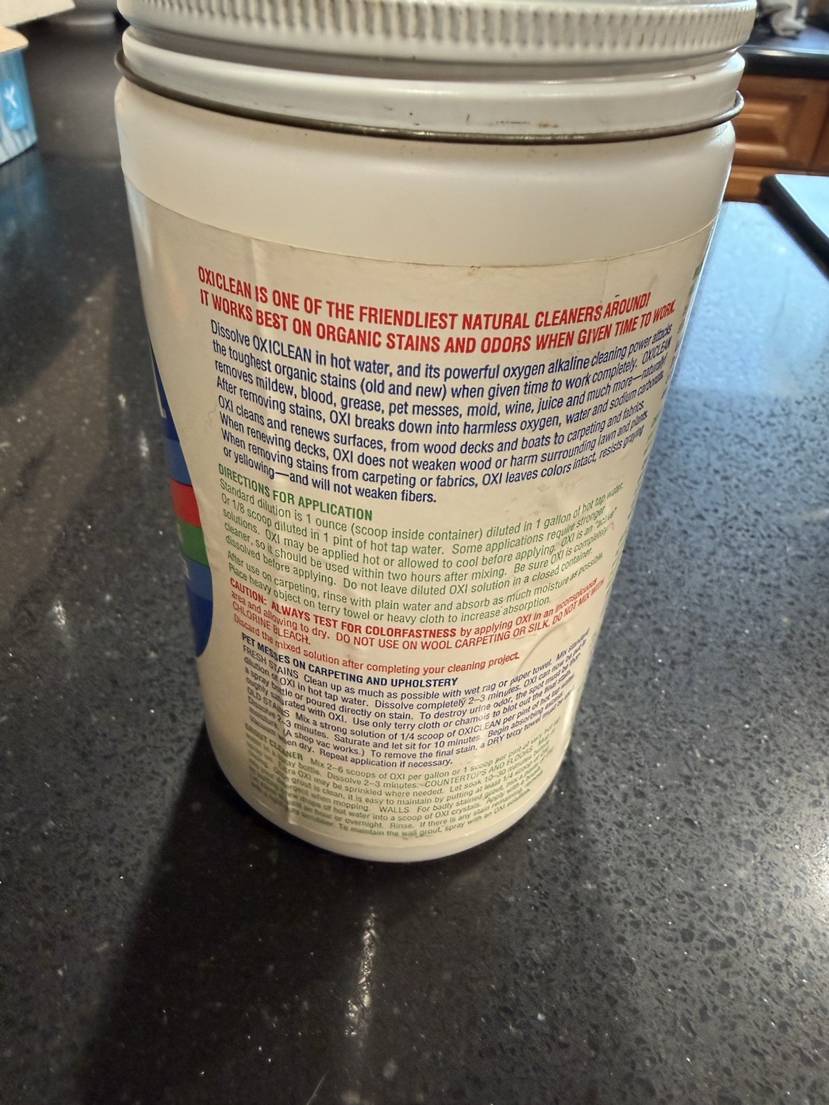 Vintage 1997 Orange Glo Oxiclean Canister Movie Prop Rare With Scoop Laundry