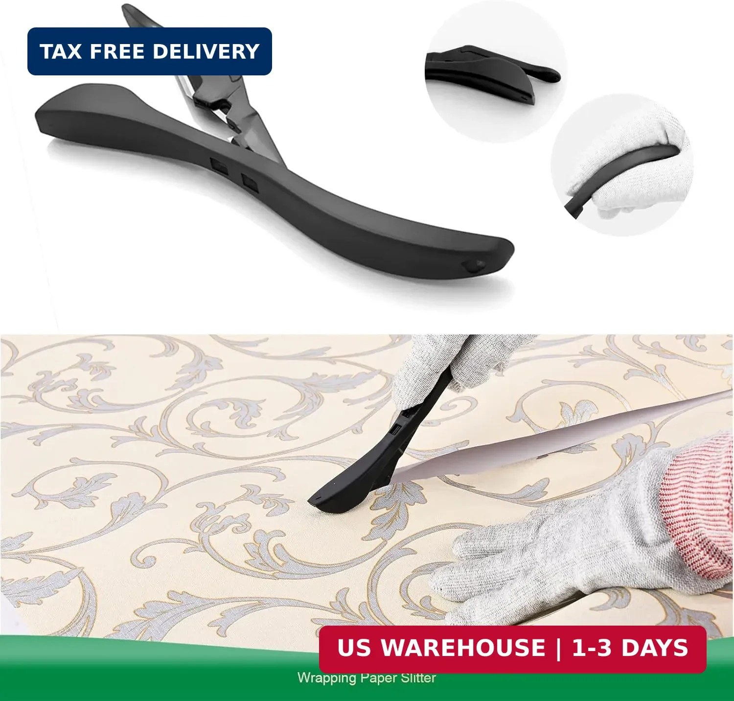 FOSHIO Wallpaper Smoothing Tool Kit, Red Hard Squeegee, 11.5 Inch Wallpaper Wrap