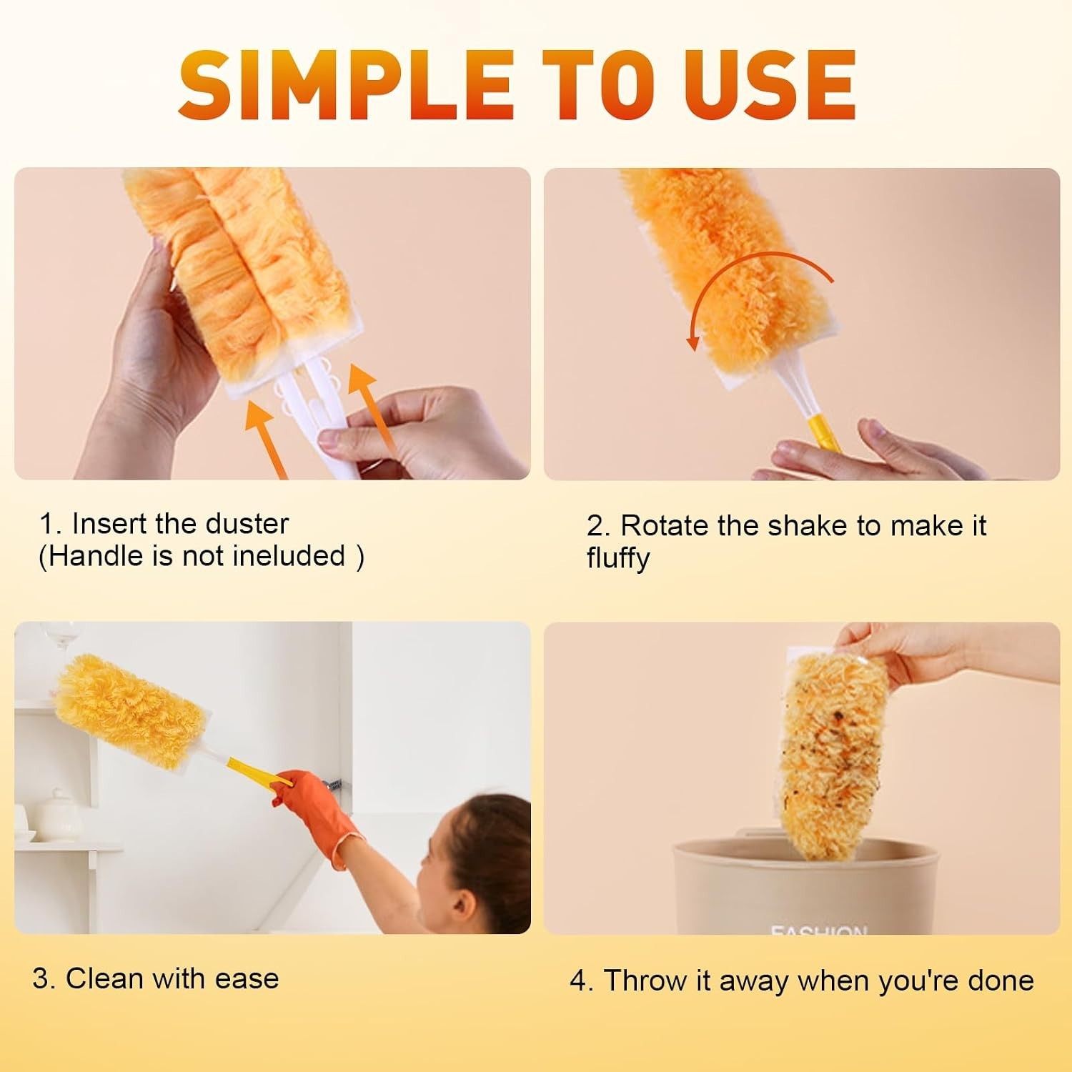 Easy 25 Count Disposable Duster Refills – Fragrance-Free & Impactful Cleaning
