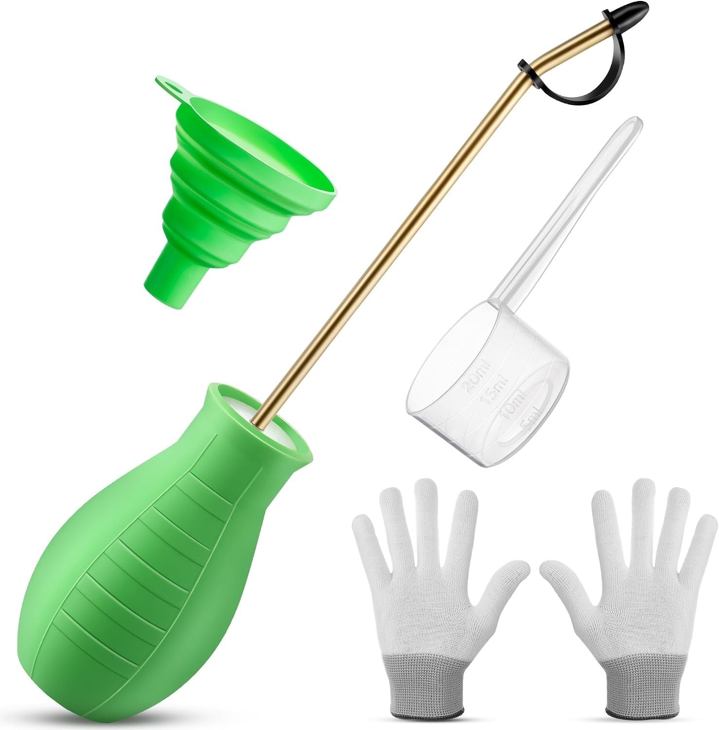 Effortless Powder Application – 8oz Duster with Extendable Handle for Gardening