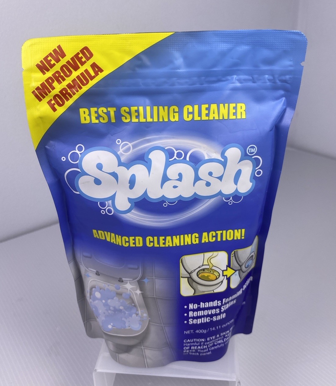 Splash Toilet Cleaner Self Activating Cleaning Powder for Toilet Bowl Exp 5/27