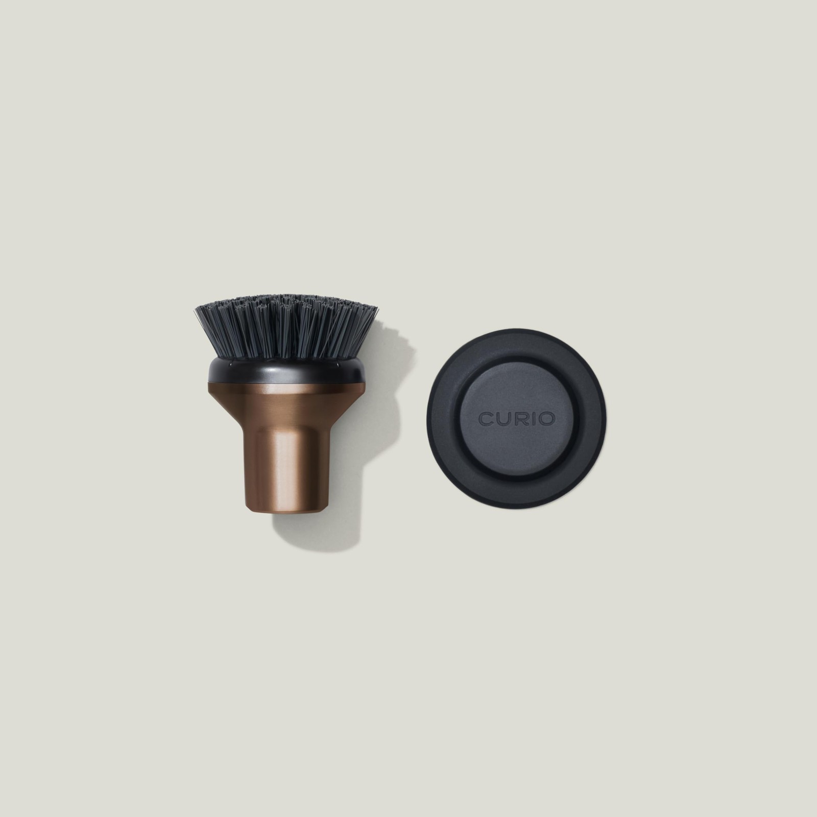 Ionic Palm Brush, Magnetized to Stand Upright, Stainless Steel with Replaceab…