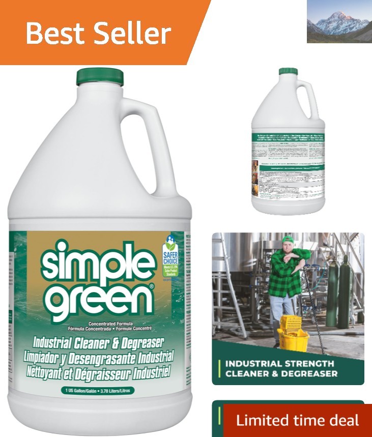Sassafras Scented Industrial Cleaner, 127.8 Fl Oz – Safe & Effective Degreaser